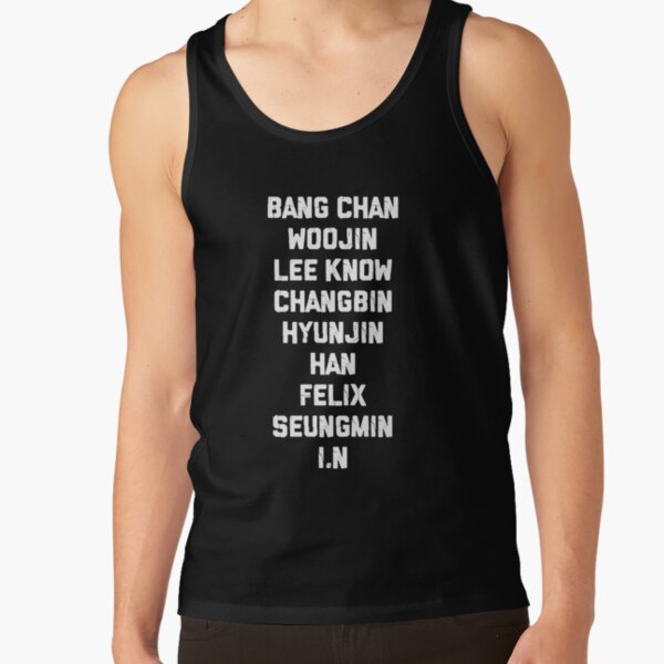 KPOP STRAY KIDS MEMBERS NAMES  Tank Top RB0508 product Offical Stray Kids Merch