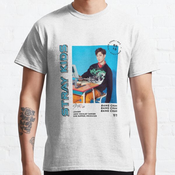 STRAY KIDS BANG CHAN Classic T-Shirt RB0508 Sản phẩm Offical Stray Kids Merch